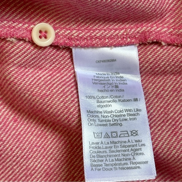 Madewell Women's Flannel Cargo Button-Up Shirt in Nouveau Pink Melange, Size XXS - Picture 7 of 10